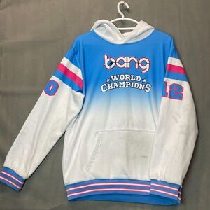 Bang Revolution Hoodie Unisex XL Blue White World Champions Logo Outdoor Casual